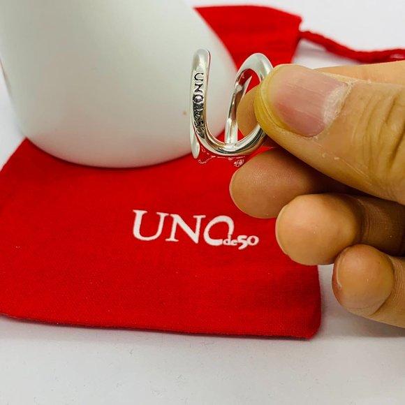 Uno de 50 Ring SHORTCUT RING Woman ring, silver ring, silver plated ring, buckle - Picture 7 of 7